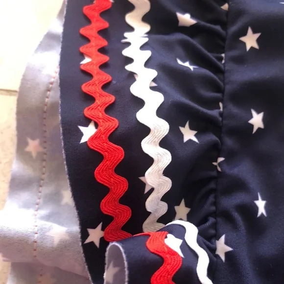 Janie and Jack Navy Star One Piece Swimsuit - Picture 4 of 6